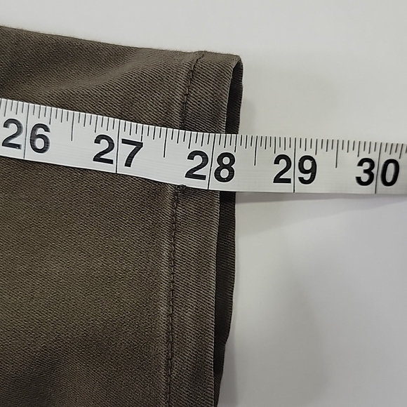 Zara Brown Moto Skinny Jeans SZ 2 - Picture 10 of 14